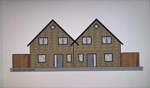 Building plot with 671 m² incl. approved semi-detached house project in attractive location