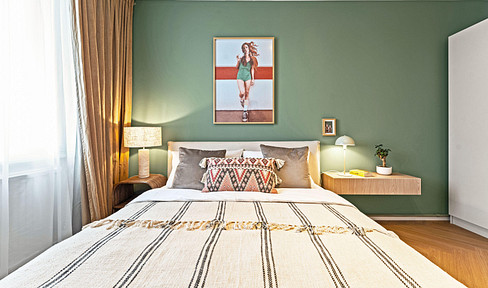Rent: 2 room apartment furnished & EBK with balcony in top location Wedding/Mitte near Mauerpark