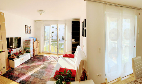 Exclusive 3.5-room apartment with balcony and EBK + partially furnished in Nymphenburg, Munich