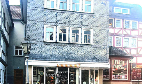 Two historic half-timbered houses in the heart of Homberg(Efze)-renovated & with potential!