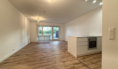 Modern living with a large terrace - Stylish 1-room apartment to relax in