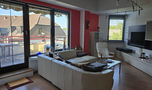 Move in and feel good, top modern furnished top floor apartment / air conditioning, open fireplace