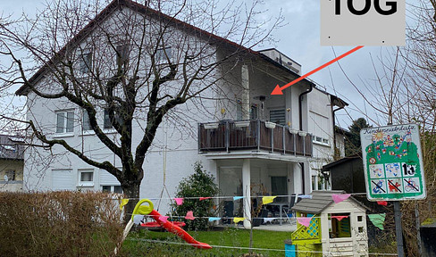 4-room apartment with garage, garden and generous furnishings in Heilbronn-Kirchhausen