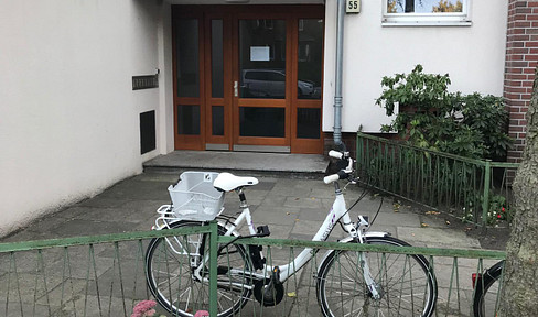 5.OG mit Lift, Weitblick, renovierte 3 Zi.Wohnung, Südbalkon, EBK, auch WG's, bis 30.06.2030