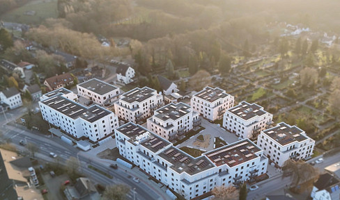 Exclusive new-build penthouse apartment with 2 rooms, a rooftop terrace, and a balcony.