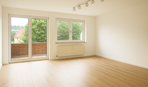 Renovated 4-room apartment with balcony!