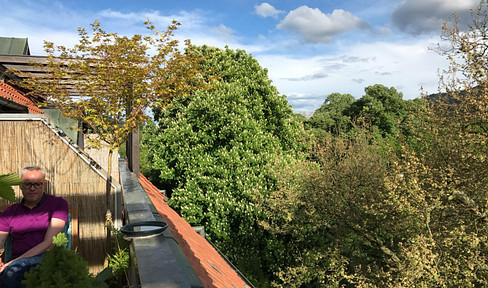 Maisonette mit unverbaubarer Aussicht, Tiefgarage, 10 Min zur Innenstadt