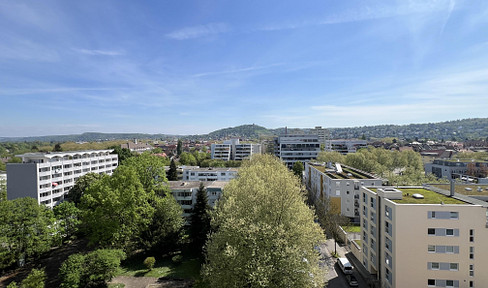 Unique Turmberg view from every room in 3-room apartment in Durlach