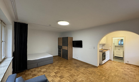 Furnished apartment with private garden for rent