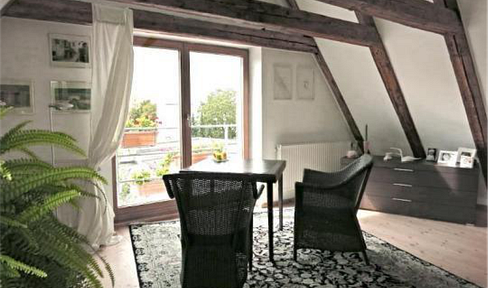 Spacious attic duplex in the center of Augsburg! - Free of commission