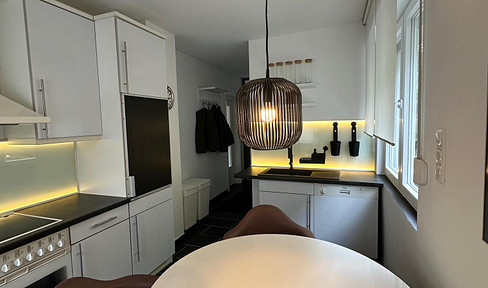 Fully furnished apartment with upscale interior design