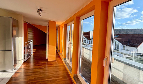 3-room apartment with 3 underground parking spaces and 4 balconies/partial financing possible