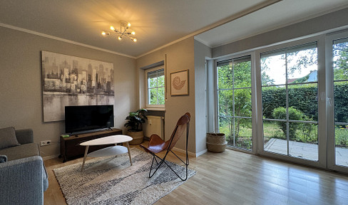 Bright 2-room apartment with terrace, garden and garage in a very quiet location