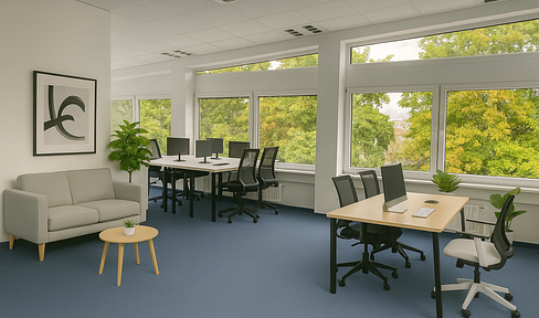 Bright office with kitchen and 2 parking spaces in Sankt Augustin - 113 m² on the 1st floor