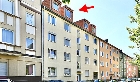 Gemütliche Dachgeschosswohnung, zentrumsnah + Loggia in Bochum provisionsfrei zu verkaufen!