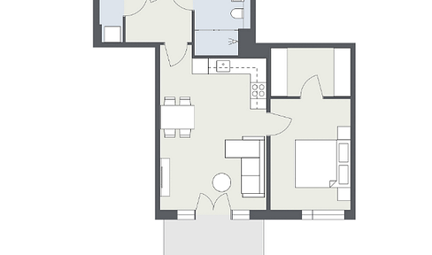 Enjoy Solingen from above 2 room apartment with balcony on the 3rd floor discover now!