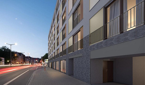 Tasteful 3.5-room terrace apartment with upscale interior design and fitted kitchen in Nuremberg