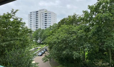 First occupancy: Renovated 2-room apartment with balcony in a green setting
