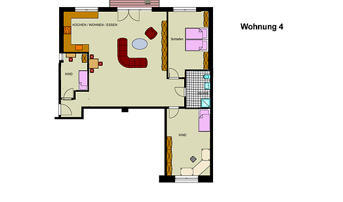 4.5 room apartment, barrier-free, energy-saving, new building, elevator