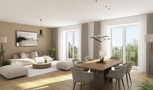 Modern 2-room newly built apartment in a quiet inner courtyard in a prime neighborhood location