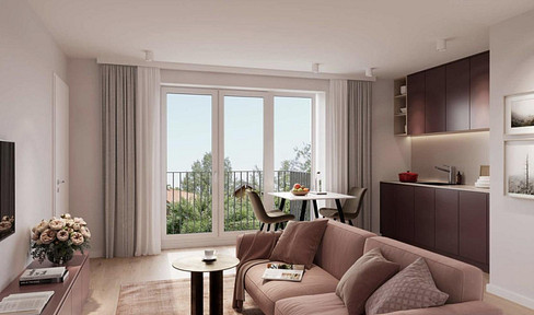 Neubau Erstbezug 2 Zimmer mit Balkon im ruhigen Innenhof