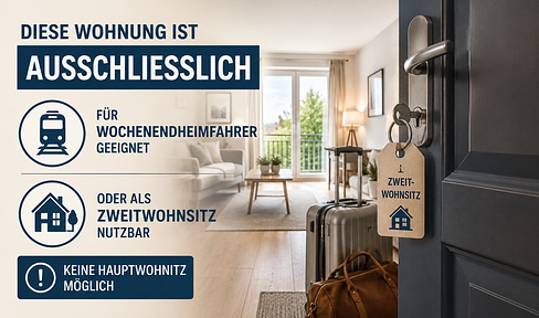 Ein Zimmer Apartment an Wochenendheimfahrer zu vermieten
