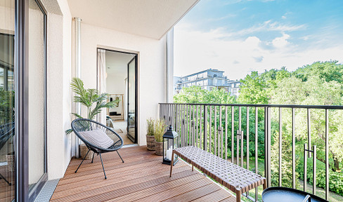 3 room newly built apartment in a quiet garden house