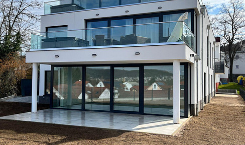 Panorama-Penthouse: Blick über ganz Gelnhausen und Kinzigtal