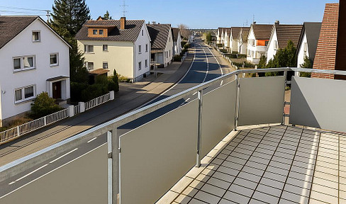 Renovated 5-room apartment in Leimen center with balcony, EBK, parking space, cellar