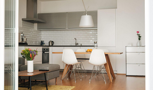 Modern city apartment with high-quality furnishings on the Spree