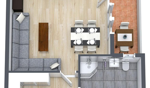 Helle 2-Zimmer-Wohnung mit Einbauküche, 2 Balkonen und Tiefgaragenstellplatz in ruhiger Lage