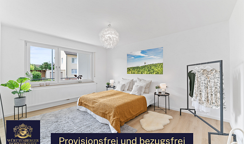 Light-flooded 3-room apartment with south-facing balcony & garden - move in immediately FREE OF PROVISION