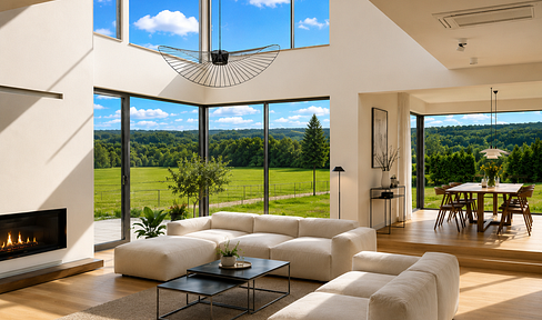 Building plot with panoramic views and a pre-approved building application in Bad Elster.