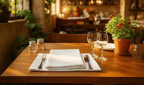 Atmospheric restaurant with great potential