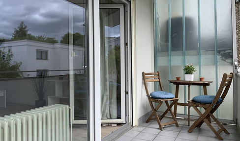 Furnished 2-room apartment with balcony and EBK | quiet location |