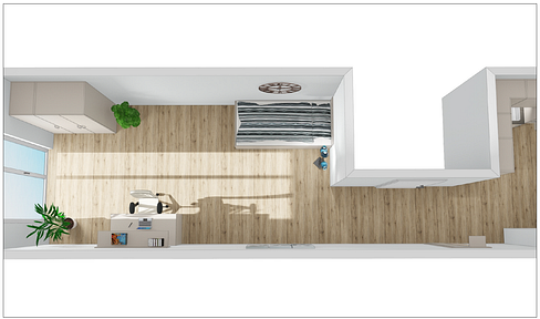 Modern, partially furnished 1-room newly built apartment in Hamburg-Fuhlsbüttel with ideal connections (Whg. 3.)