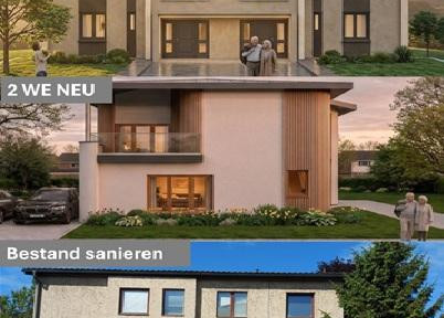 Bright, spacious property with potential in southern Berlin: Suitable for a duplex, two separate units, or for renovation of an existing building.