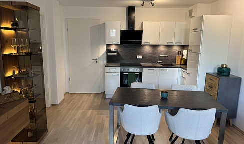 Perfectly cut 2-room apartment in the countryside, 5 years old, energy class B incl. fitted kitchen