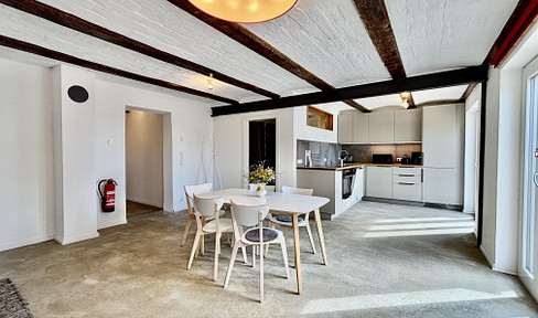 Bright, spacious apartment with sun deck on the Baltic Sea