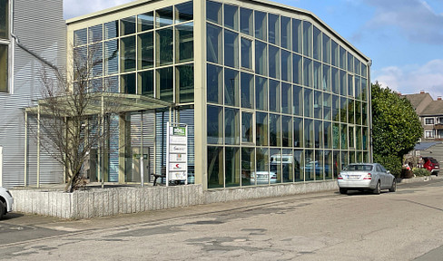 Commercial hall with office building