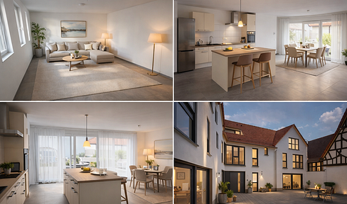 Modern new build 4 room maisonette apartment