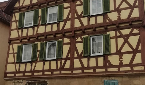 Historic half-timbered house in Renaissance style