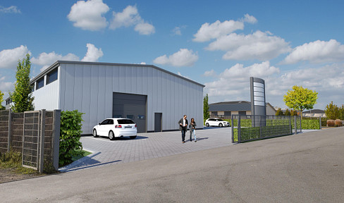 Commercial property with two access roads