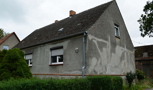 Old farm with house and barn plus garden plus arable land in Neuwustrow