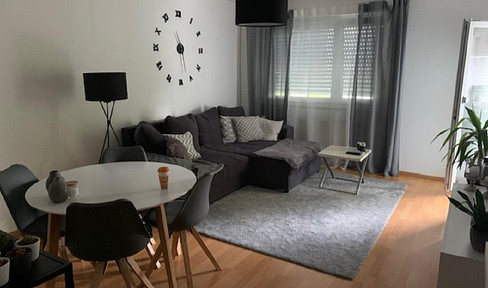 Well-kept two-room apartment with 2 balconies available from October 1