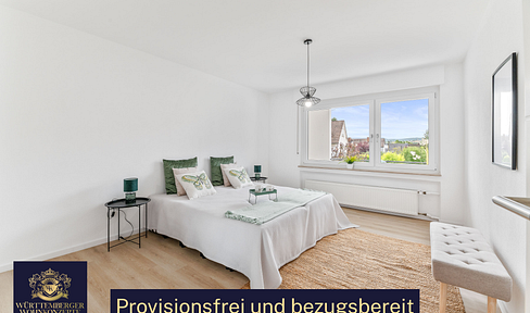 Refurbished, bright 4-room apartment with sunny balcony in a quiet peripheral location - ready to move in & without estate agent commission