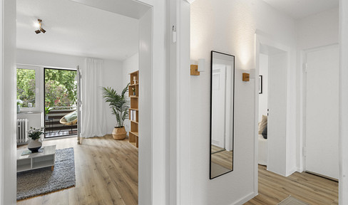 ***FIRST OCCUPANCY AFTER MODERNIZATION - LIGHT-FLOODED 2-ROOM APARTMENT WITH BALCONY (WITHOUT COMMISSION!)***