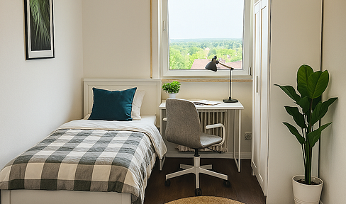 Modernes WG-Zimmer mit Ausblick – Nähe Lagarde Campus – Möbliert & All-In