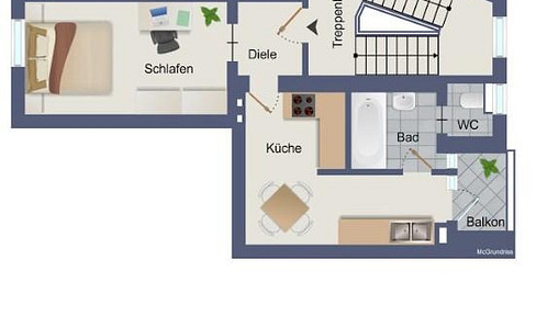 Newly renovated city apartment with balcony