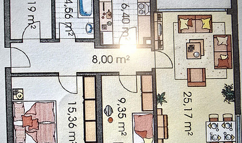 3 room apartment Hilden North